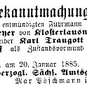 1885-01-27 Kl Vormund Beyer